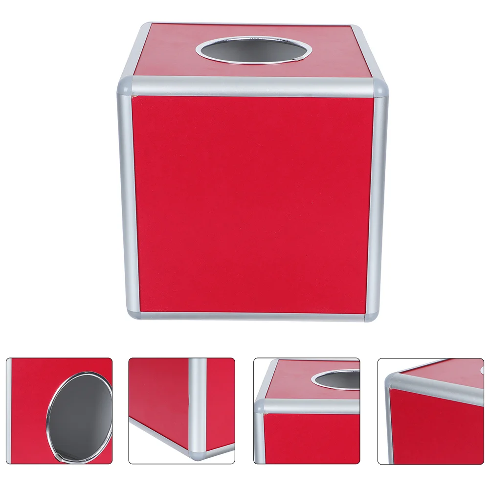 Lottery Box Draw Storage Bin Polling Container Acrylic Balls Case Aluminum Alloy