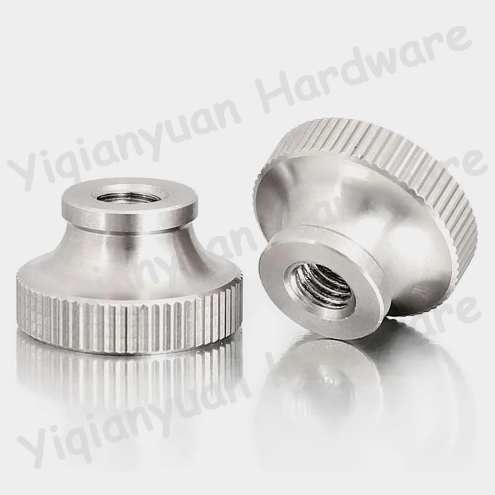 Yiqianyuan GB806 M12 1/4 3/8 5/16 UNC SUS304 الفولاذ المقاوم للصدأ مخرش الإبهام المكسرات ثقب أعمى من خلال ثقب أجزاء طابعات ثلاثية الأبعاد