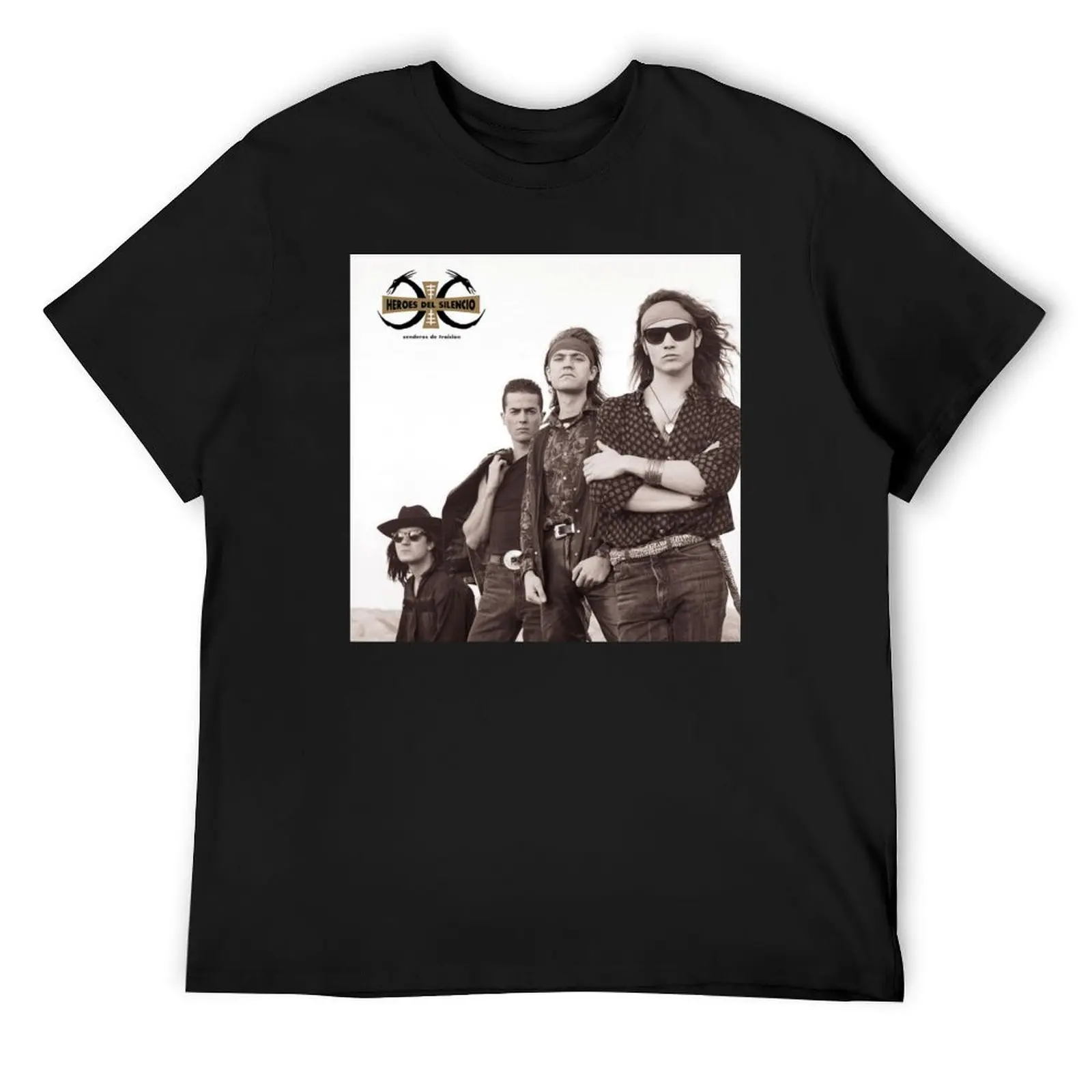 

Héroes del Silencio - Senderos de traición album 1990 T-Shirt vintage t shirts oversizeds summer 2025 cotton t shirt men