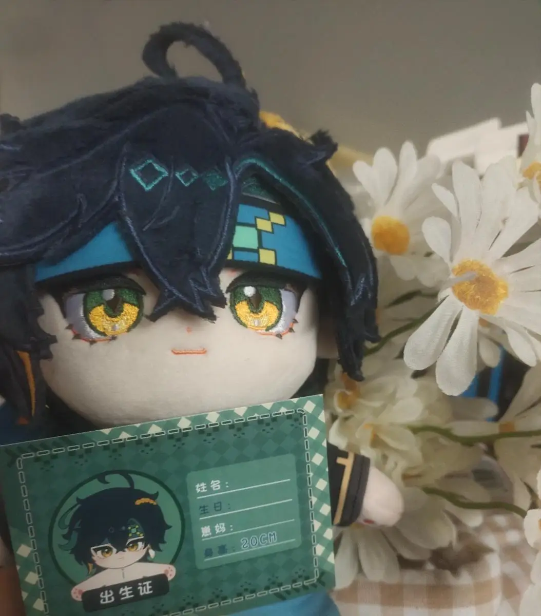 Stuffed 22cm Genshin Impact Kinich Plush Doll Neuvillette Raiden Shogun Wriothesley Pillows Cartoon Props for Birthday Gift