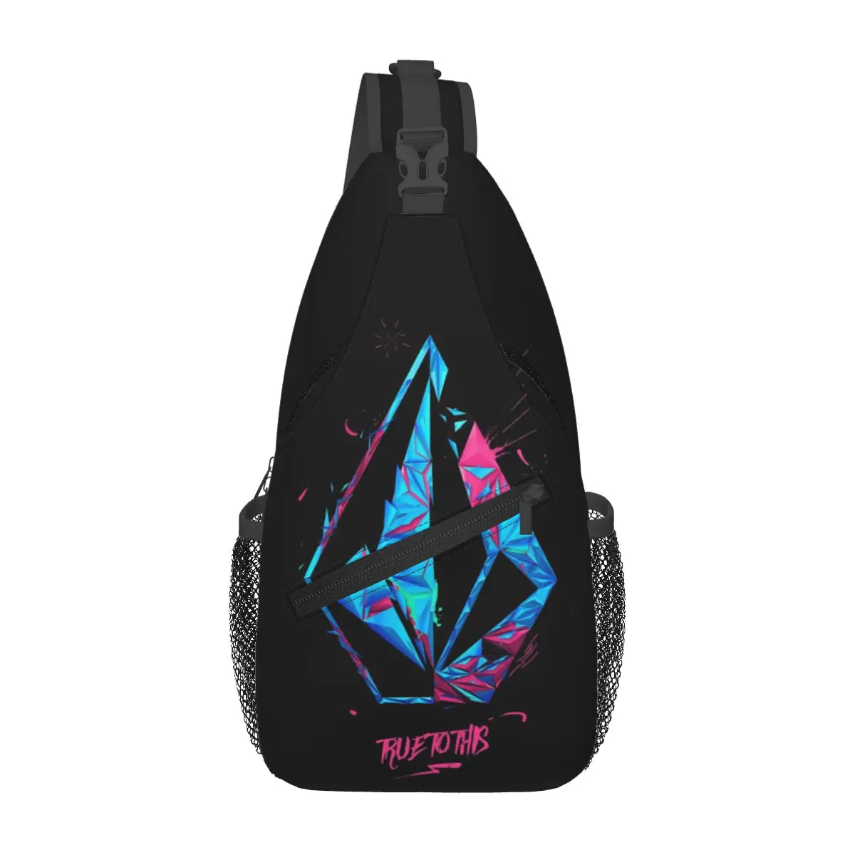 Volcom Logo Chest Bag Men Sling Crossbody Backpack Chest Bag Travel Hiking Daypack Shoulder Bag