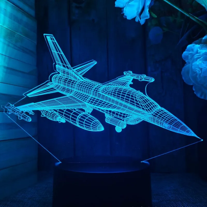 3D Night Light CAR Motorcycle Yacht Aircraft Led Lamp with Remote Control USB Plug for Bedroom Decor Birthday Gift Kid Present