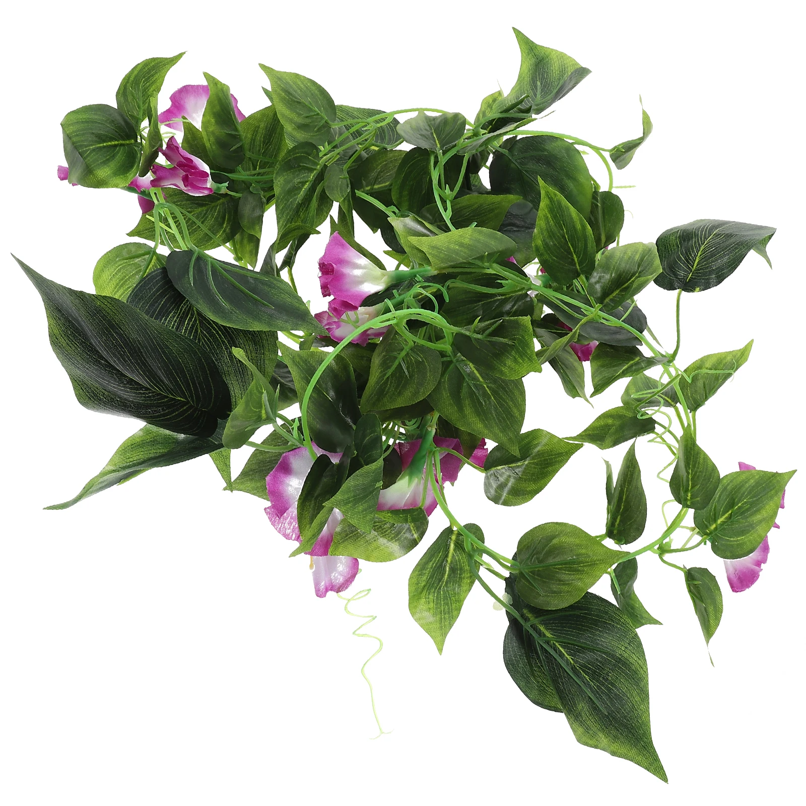 

Artificial Morning Glory Yellow Faux Vines Decorative Hanging Wall Outdoor Backdrop Realistic Texture Versatile Perfect