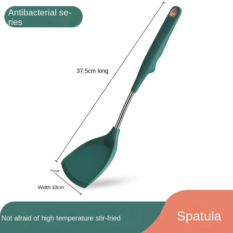 Silicone Spatula Kitchen Five-piece Set Food-grade Stainless Steel Spoon High Temperature Resistant Silicone Spatula