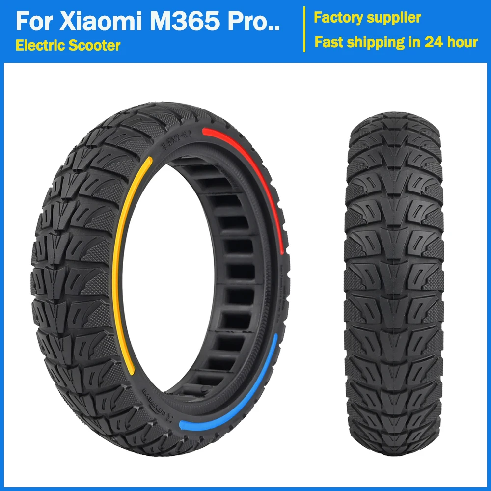 Electric Scooter Tire 8.5 Inch for Xiaomi M365 Pro Pro2 1s/Lite Solid Tires Kickscooter 8.5x2-6.1 Tubeless Puncture-Proof Tyre