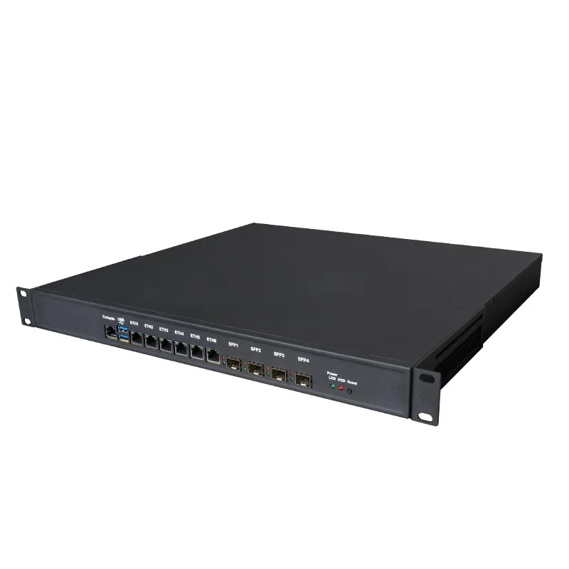 Industrial 1U Chassis Firewall Mini Pc  LGA1700 Alder Lake Cpu 12th Gen 6*lan Ports for 4*SFP 10G  H610/H670 Chipset  Mini Pc