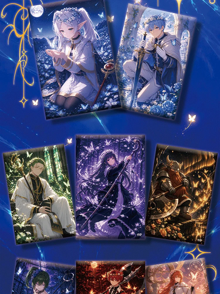 Frieren Beyond Journey's End Shikishi Board Premium Anime Collectible Art Card Manga Illustration Signature Board for Fans Gift