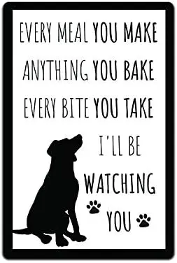 JP;s Parcels Tin Sign Home Wall Décor - Metal Signs . Every Meal You Make Anything You Bake Every Bite You Take I;ll Be Watching