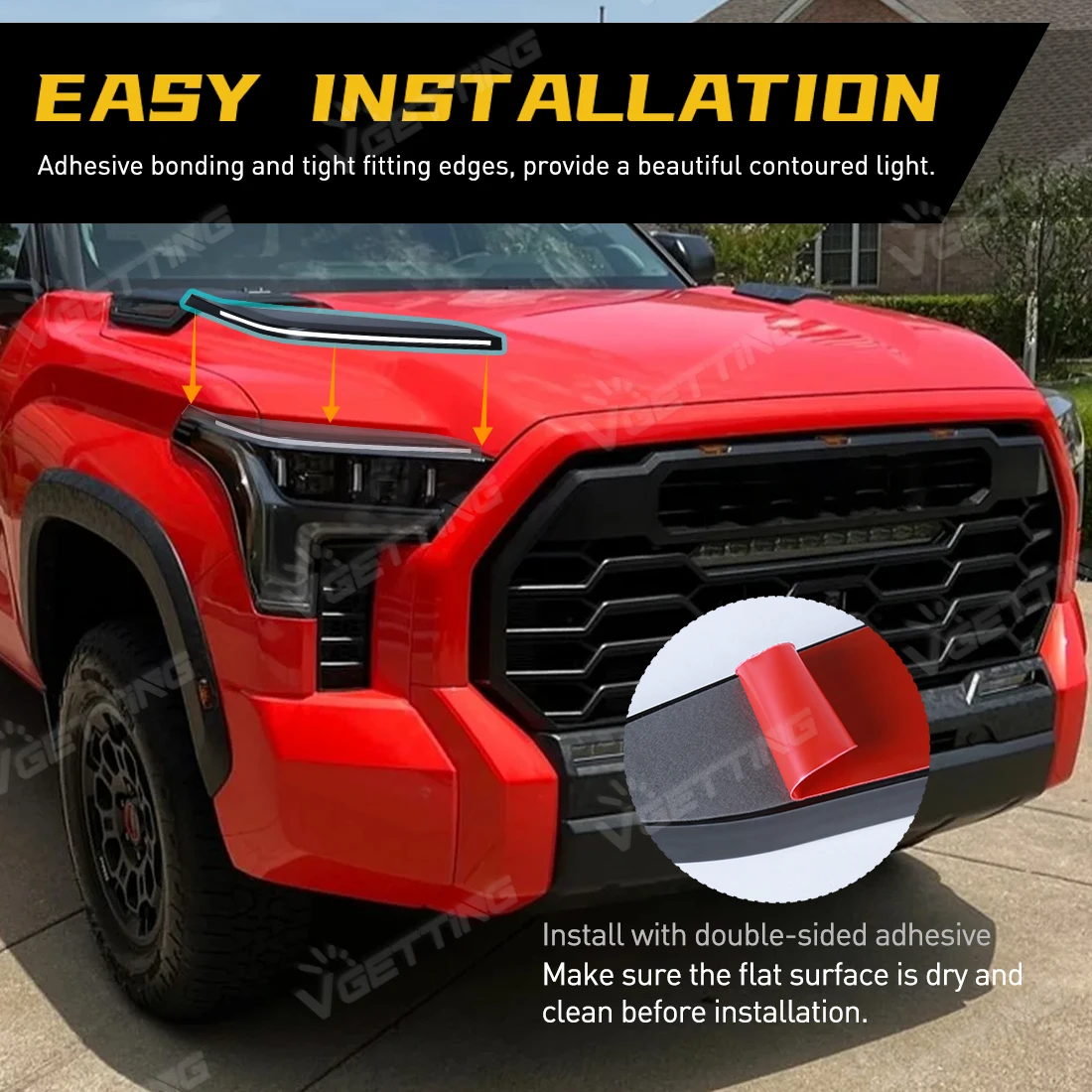 DRL الحواجب لتويوتا تندرا سيكويا SR/SR5/محدود 2022 2023 2024 LED أضواء النهار الجري بدوره إشارة مصابيح سيارة ضوء النهار