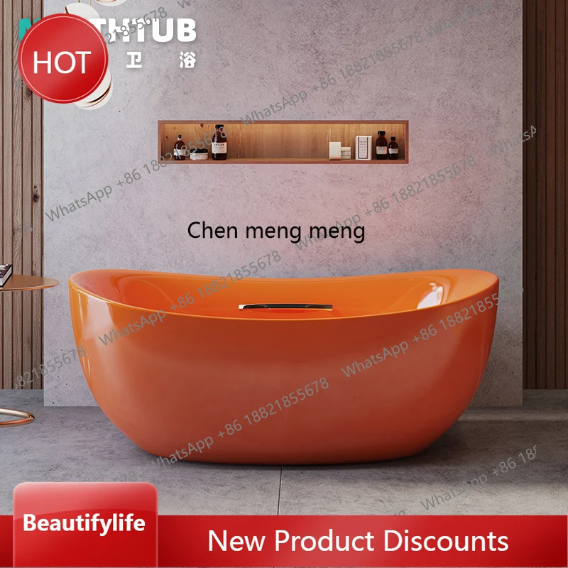 zq10 New Japanese-style acrylic bathtub family B & B hotel luxury adult removable bathtub