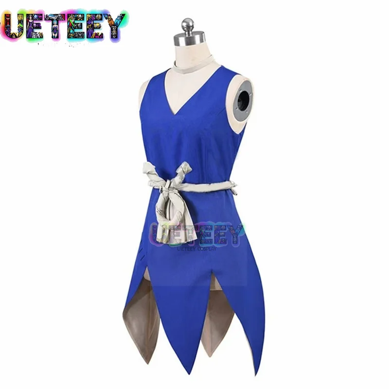 UETEEY COS Dr.STONE Cosplay Costume Amber Kohaku Cos Clothes Anime Halloween Set