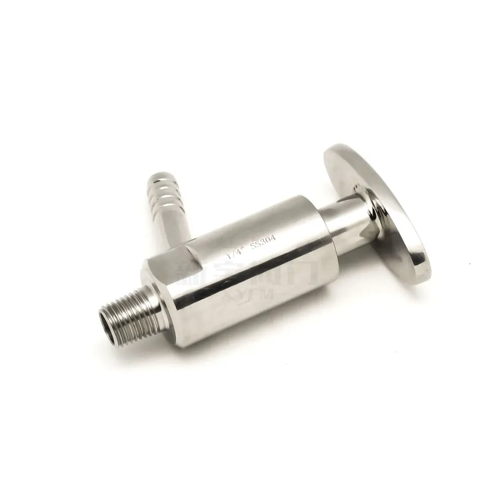 

1/4" 1/2" BSPT Male SUS 304 316 Stainless Steel Sanitary Sampling Valve 10mm Barb Homebrew Beer