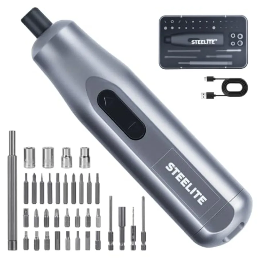

Electric Screwdriver Set 35 in 1 Cordless Lithium Kit 250 RPM 2 10 N·m Torque USB Rechargeable Power Tool for Home Repair Furni