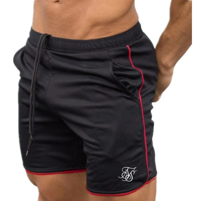 Sik Silk Fitness Bodybuilding Pantaloncini Uomo Palestre estive Allenamento Maschile Maglia traspirante Abbigliamento sportivo ad asciugatura rapida