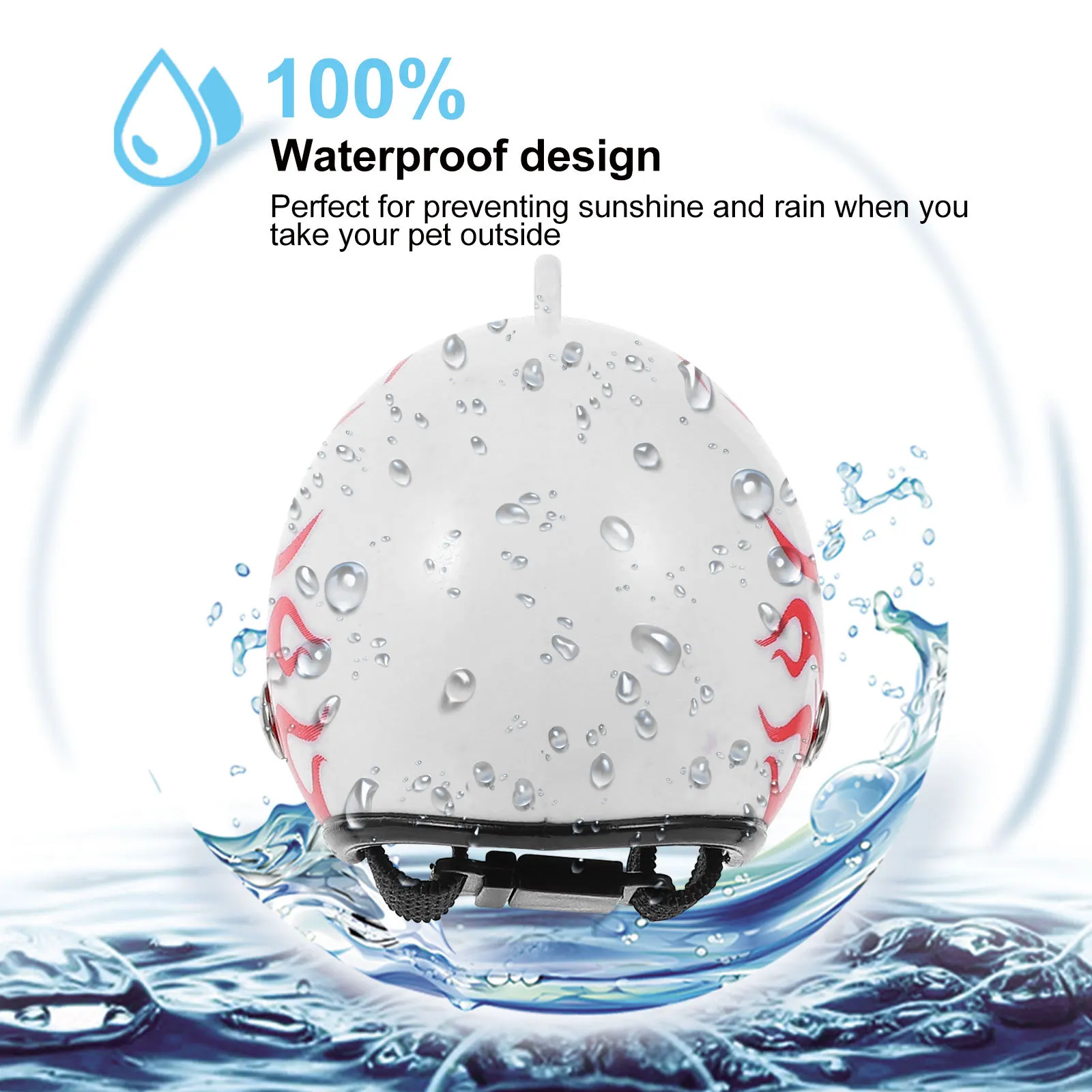 

5Pcs Funny Chicken with Uv Rain Shield Comfortable Fit for Birds Parrot Ducks Poultry Headwear Accessory