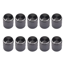 5/10 PCS Aluminum Alloy Potentiometer Knob Cap Volume Control Knob Hat Rotation Switch for 6 mm roll shaft/D-axis