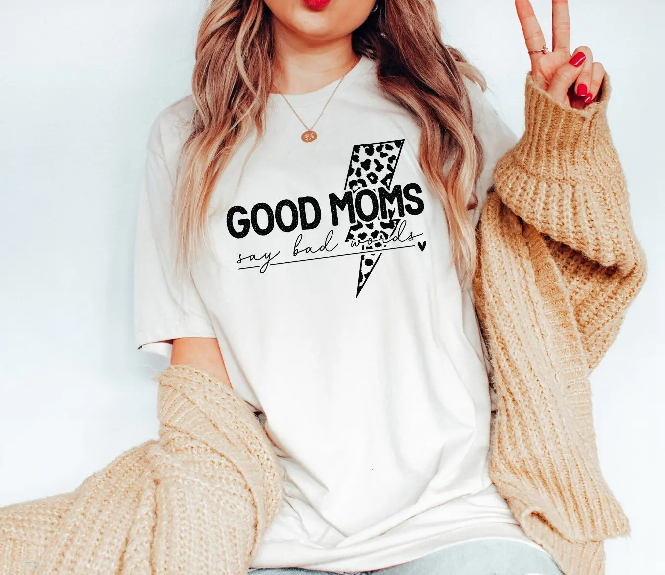 Good Moms Say Bad Words T Shirt Mother'S Day Cute Mama Mom Life Motherhood Funny