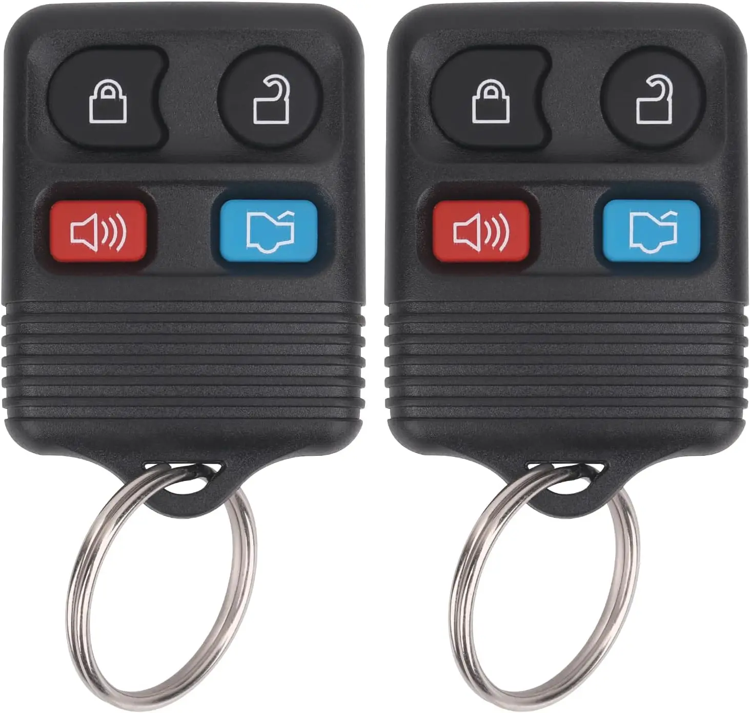 

Keyless Entry Remote Key Fob 4 Button Pack of 2 for Ford Lincoln Mercury Mazda