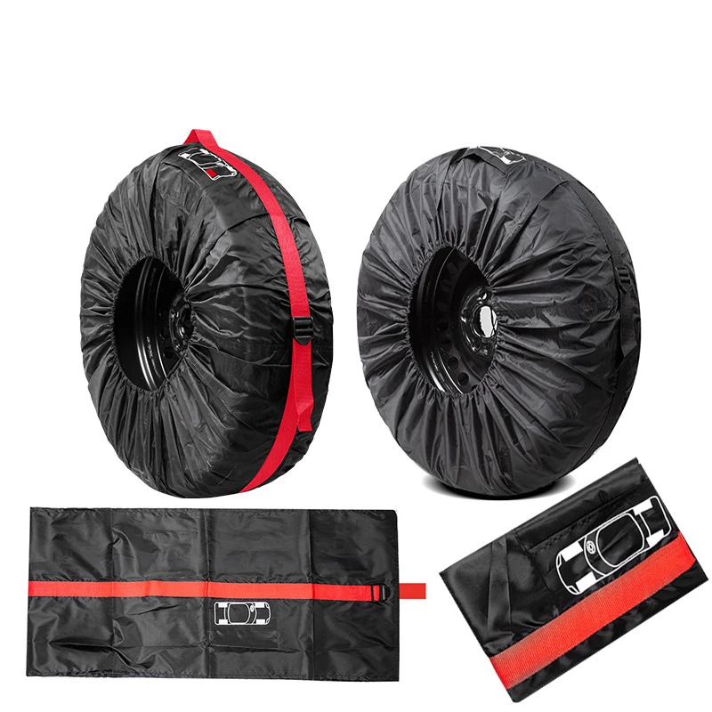 1/4PCS Universal Car Spare Tire Covers Case Auto Wheel Tires Storage Bags 190T Oxford Cloth Dust-proof Protector Car Styling