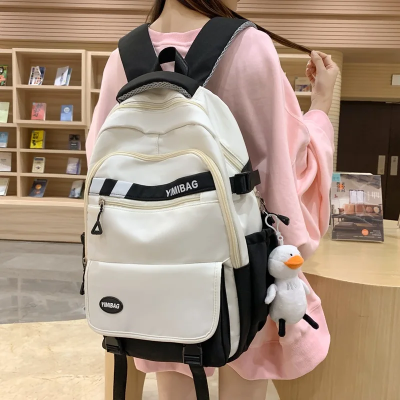 Women Laptop Backpack Nylon School Backpack for Boys Girls Books Bags for Teenage Girls Collage Student Kids Schoolbag Rucksack