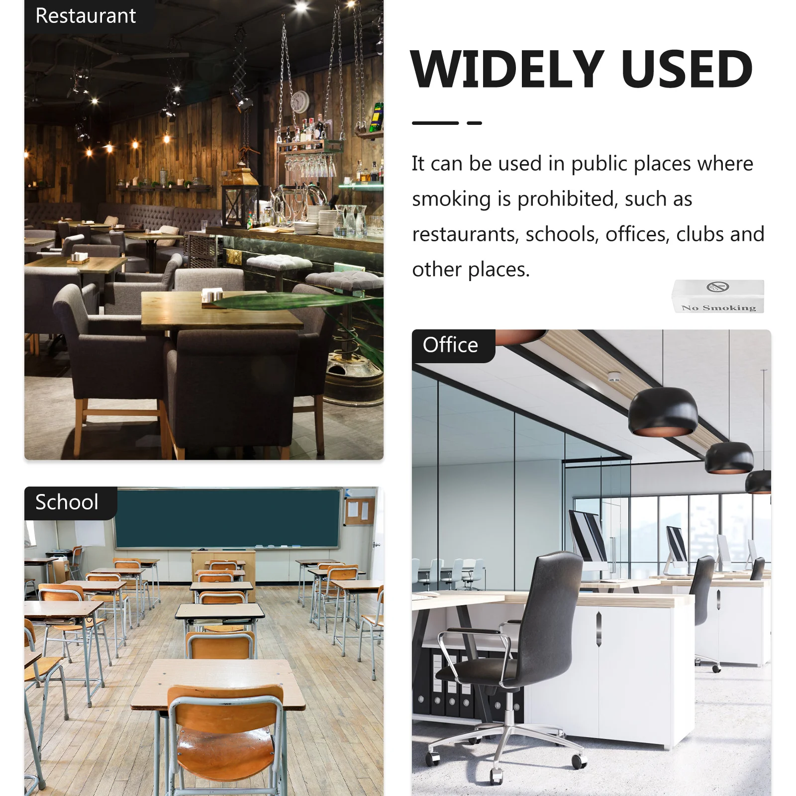 ممنوع التدخين علامة الفولاذ المقاوم للصدأ الجدول مكتب خيمة تحذير مؤشر بسيط غير رمز لمكتب مطعم لوحة الباب تسجيل #2