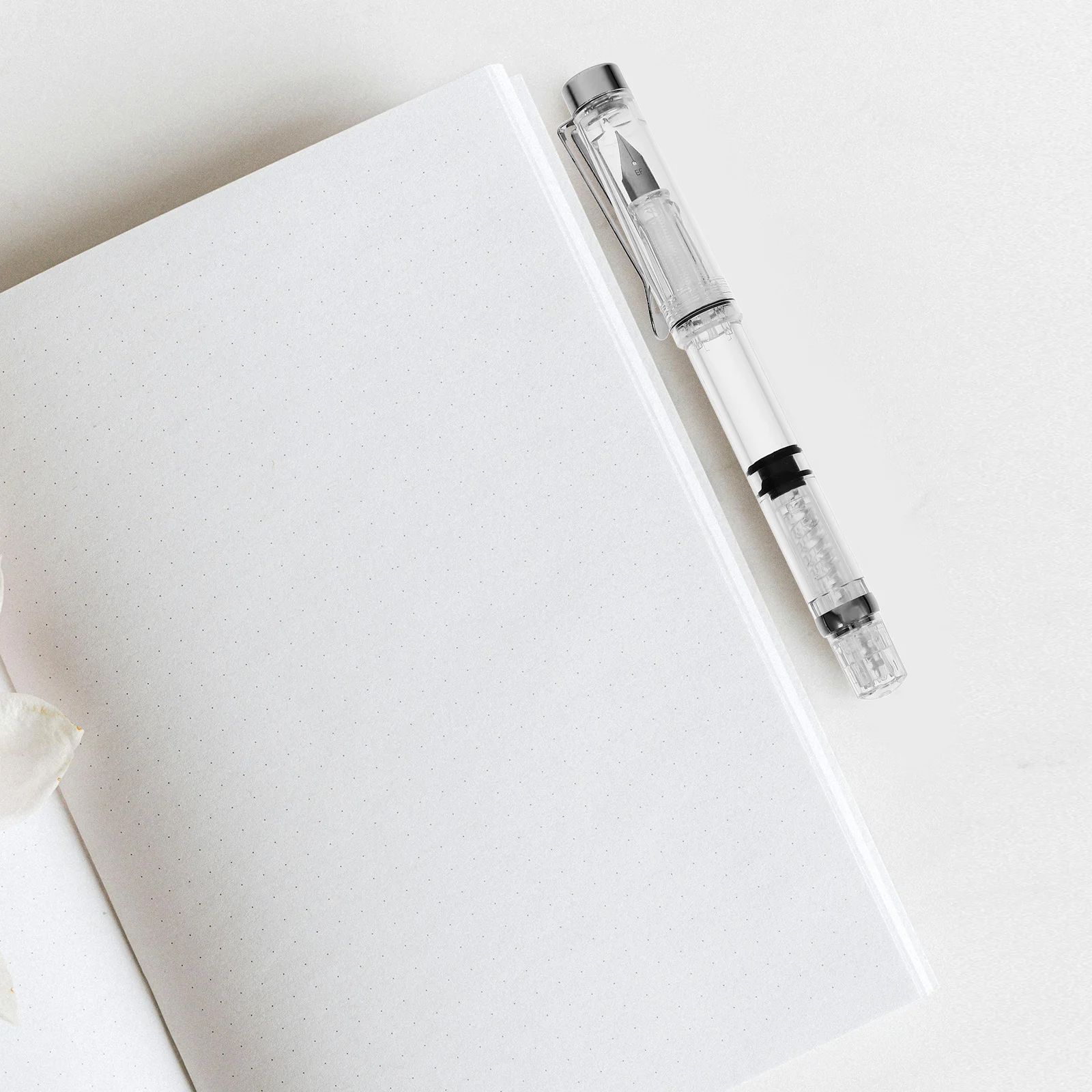 

2Pcs Fountain Pen Set High-Quality Resin Metal Transparent Body Smooth Writing Curved Tip for Calligraphy Writing Practice