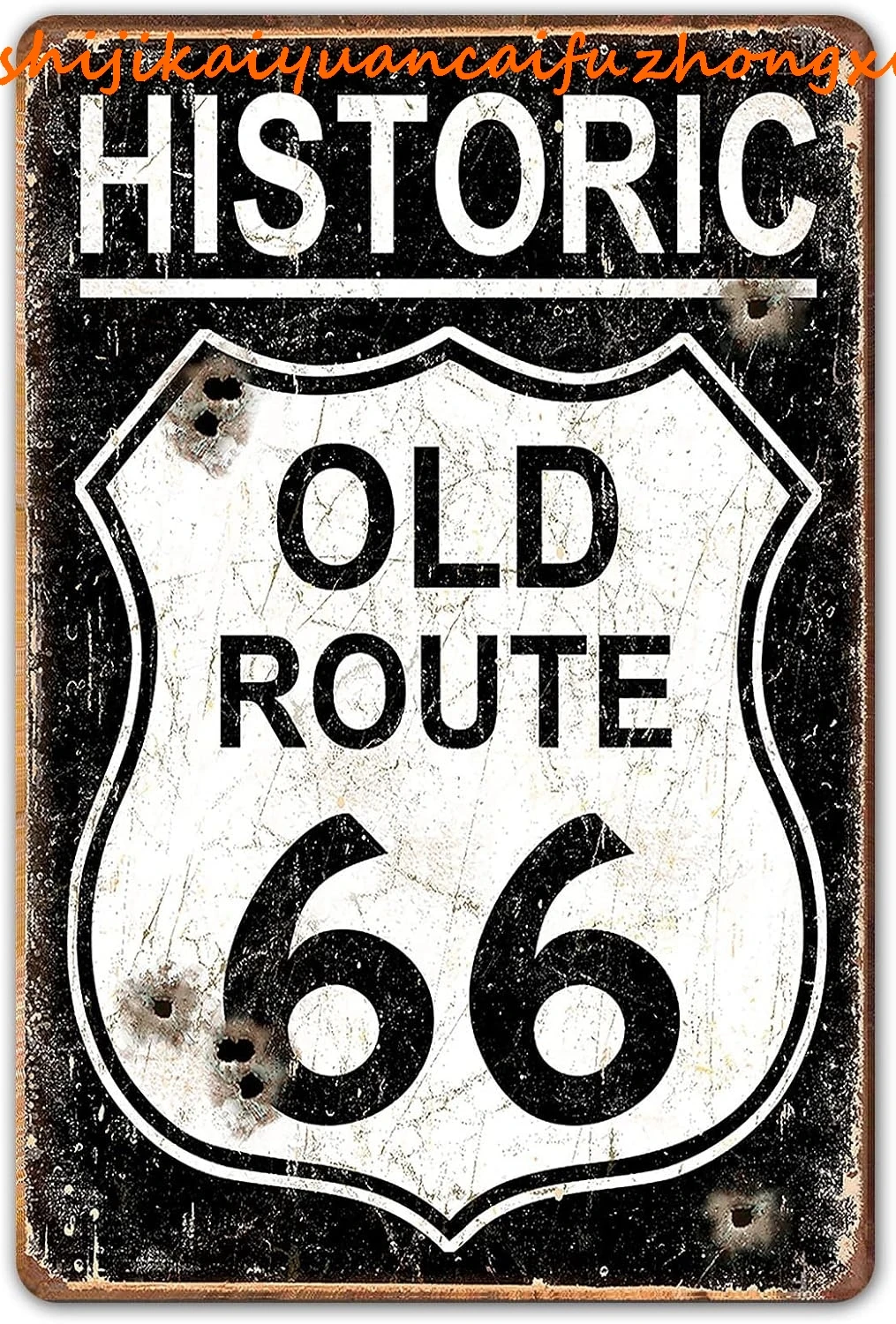Ylens Винтажные металлические жестяные вывески Гараж 8x12 Знак - Исторический знак «Старый маршрут 66» Автомобильный знак «Старый школьный гараж»