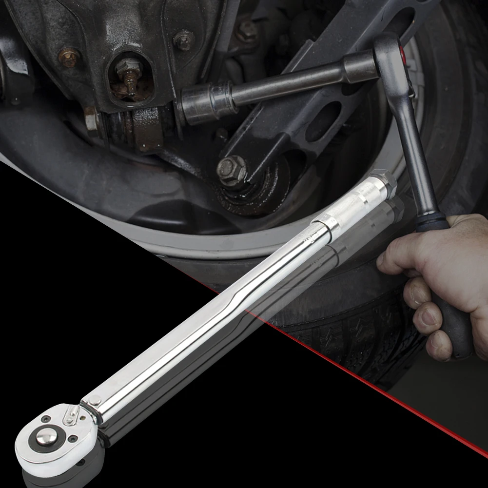 1/2 Square Drive Torque Wrench 10-150N.m Spanner Hand Tool Accuracy 4% Preset Bicycle Torques Key Car Bike Repair Hand Tools