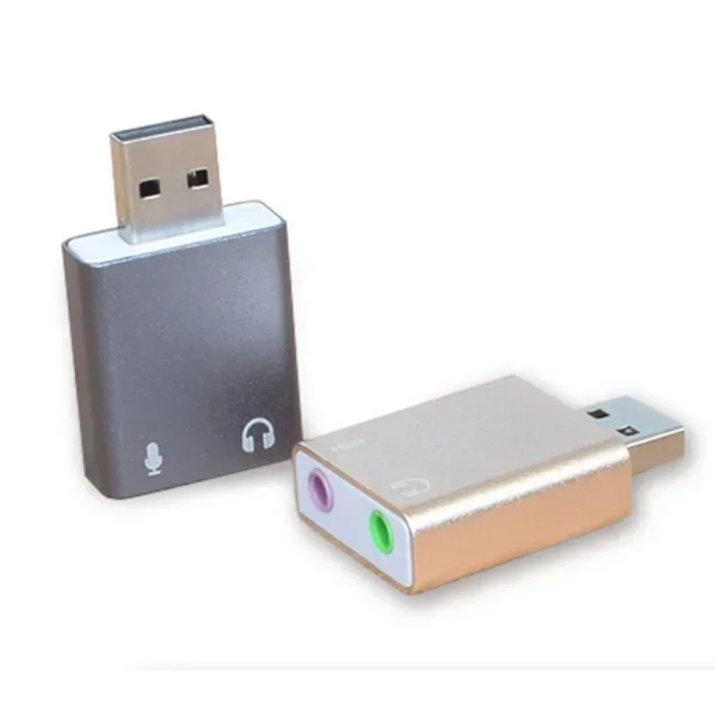 محول مقبس صوت 3.5 ملم لجهاز Mac Computer Linux مع ميكروفون ستيريو ومكبر صوت وبطاقة صوت USB خارجية