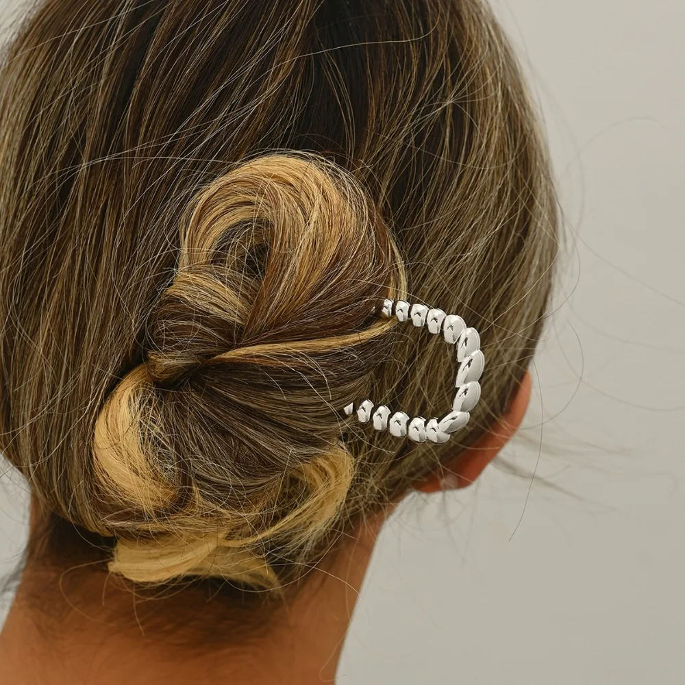 Moda simples em forma de u vara de cabelo ferramentas penteado geométrico torcido hairpin hanfu acessórios retro headwear presentes