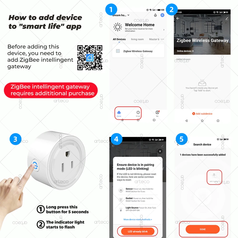16A Tuya Smart US Plug Zigbee WiFi Socket With Power Monitoring Timer Function Smartlife App Compatible With Alexa Google Home