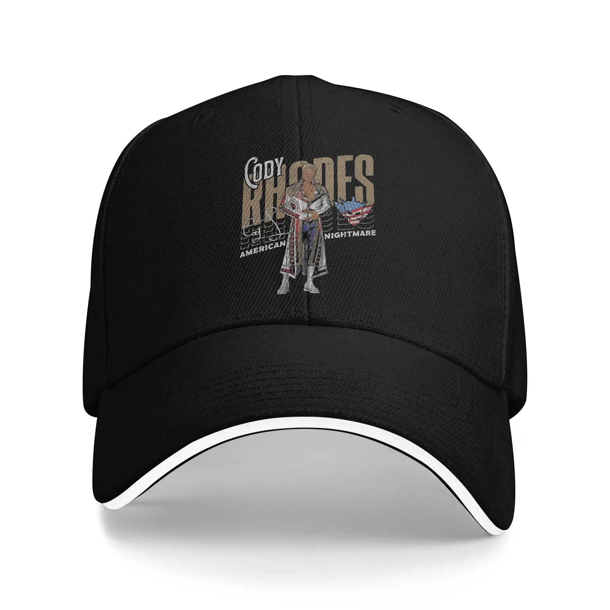 Cody Rhodes Slant Sandwich Cap Men Women ,Outdoor Wrestling Hats Dad Hat Adjustable Snapback Caps Baseball Cap Summer