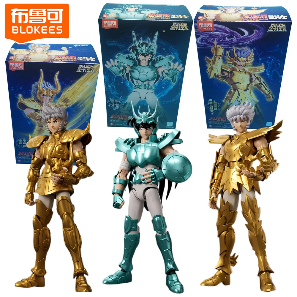 

Original Blokees Saint Seiya Action Figures Champion Class Series Desk Model Decor Creative Gifts for Young Anime Enthusiasts