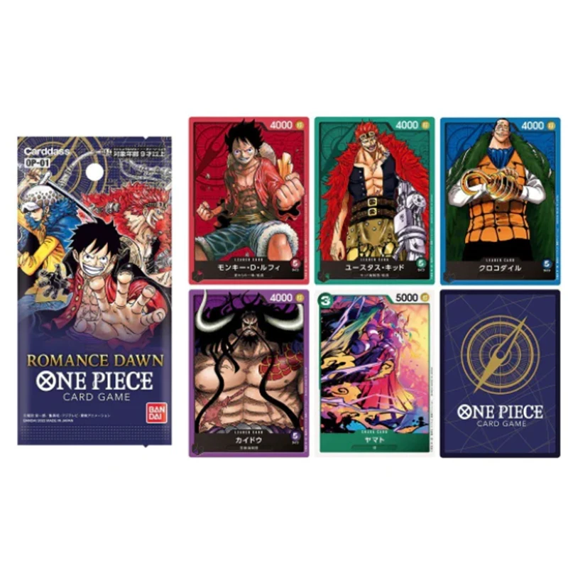 バンダイワンピース TCG ロマンスドーンカードゲーム OP-01 日本語版コレクションカード子供のおもちゃ高速配送