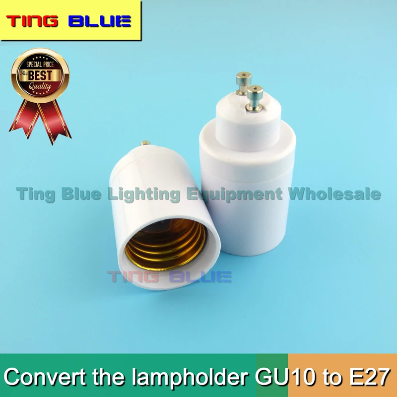 

(20pcs)GU10 to E26/E27 Lampholder Adapter GU10 to E27 Lamp Socket Conversion adapter extender, LED bulb mount to Gu10 bracket