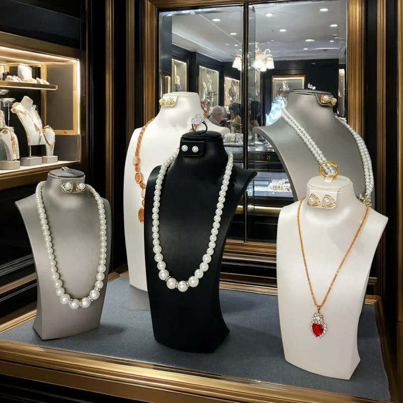 

Ювелирный магазин, витрина, реквизит, подставка для ожерелья, портрет с ожерельем, кольцом и серьгами, набор витрины для демонстрации ювелирных изделий