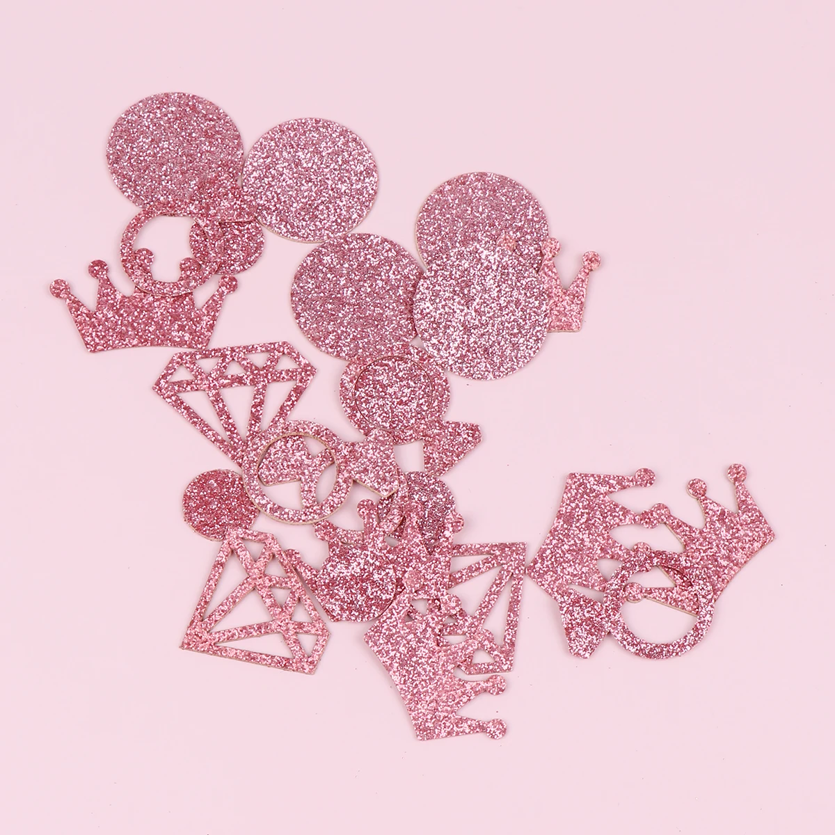 

300pcs Crown Shape Confetti Romantic Wedding Party Decoration Round Decor Supplies For Birthday Bridal Shower Showers Table