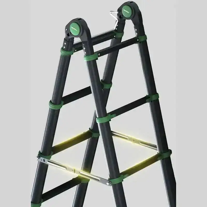 

Alloy Folding Ladder Home Step Ladders Aluminum Portable Climbing Ladder Telescopic Ladder Thickened Outdoor Engineering Stairs