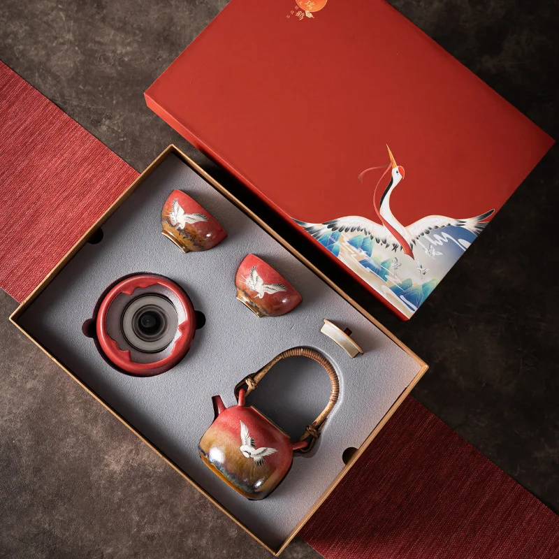 Tea-Boiling Stove Alcohol Stove Outdoor Water Wine Warmer Furnace Temperature Tea Stove Kung Fu Tea Set Ceramic Tea Set