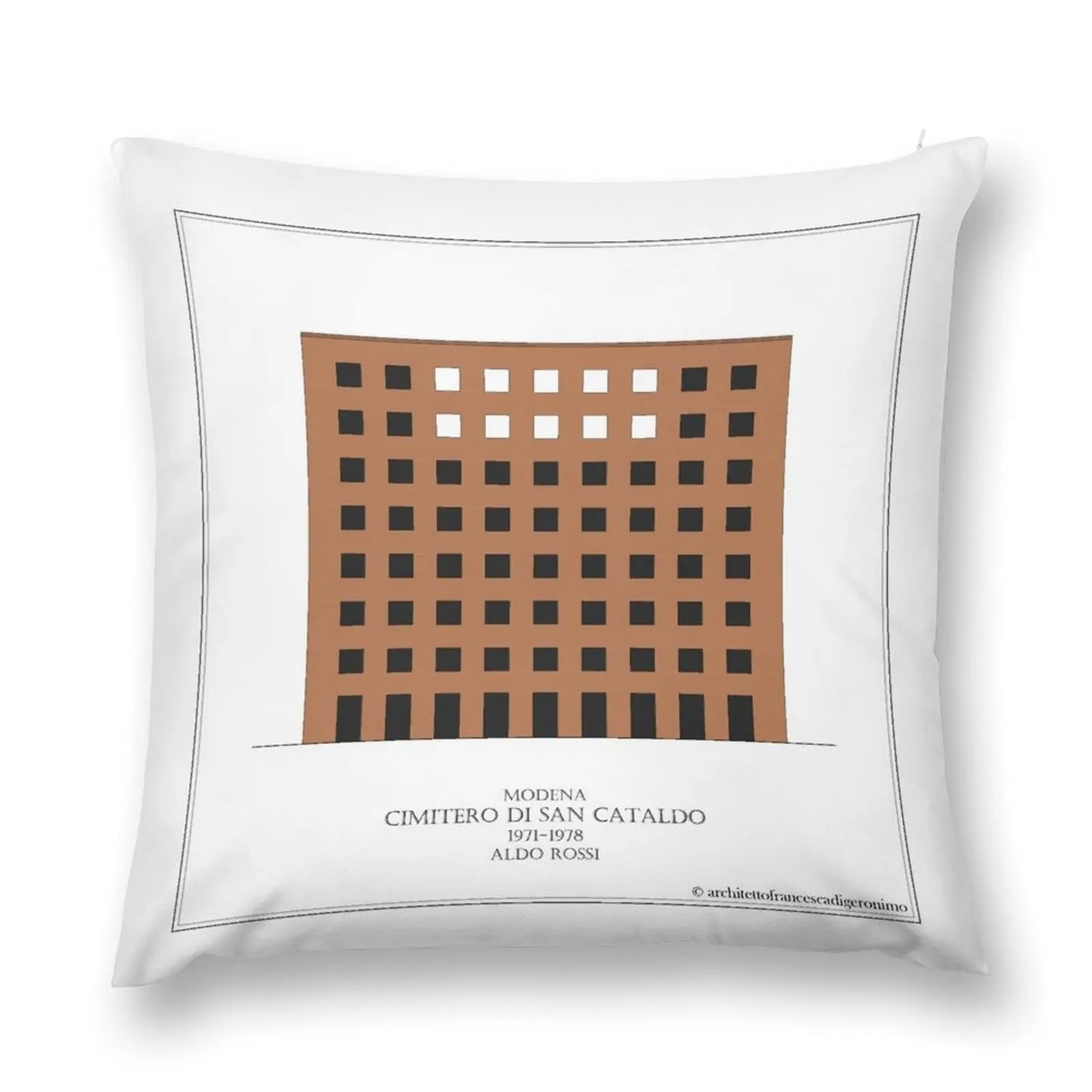 

Architecture serie - Cimitero di San Cataldo - Modena - Aldo Rossi Throw Pillow Luxury Pillow Case autumn pillowcase pillow