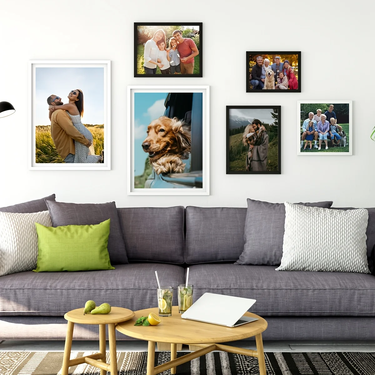 Custom Personal Photo Canvas Wall Art, Upload Your Own Picture Poster, Customized Print for Living Room Bedroom Gift-frameless view 4