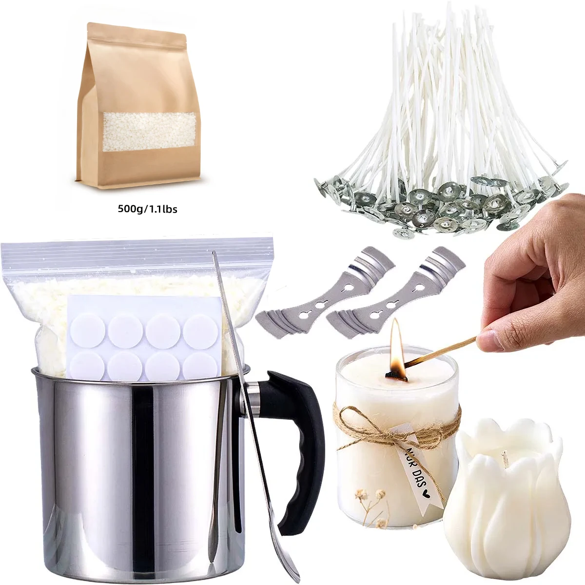 Candle Making Wicks - DIY Scented Candle Making Tool Kit