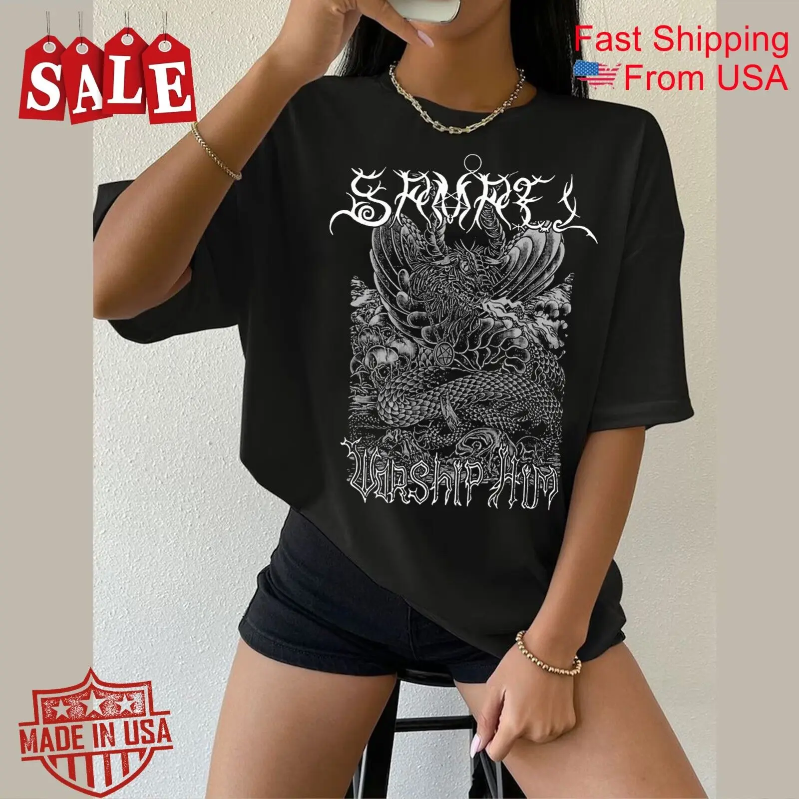 Samael - Worship Him Gift For Fans Unisex All Size Shirt 1RT1749