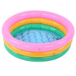 Children Soft Inflatable Swimming Pool Kids Boy Round Shape Bright Color Baby Basin Pool Children Swimming Pool Swimming Pool