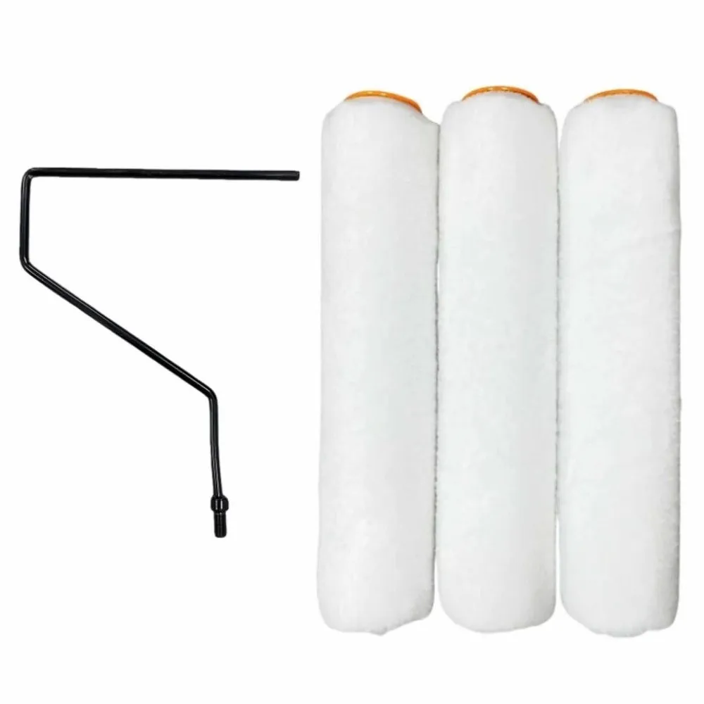 170/205/240cm Paint Roller Extension Pole Detachable Stainless Steel Paint Roller Comfortable Handle Tapered Adapter