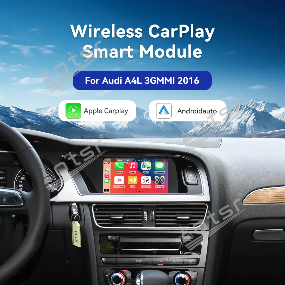 Unique Design 2025 New Car Accessories For Audi Series 3GMMI System General Wireless Carplay Decoder Box Android Auto