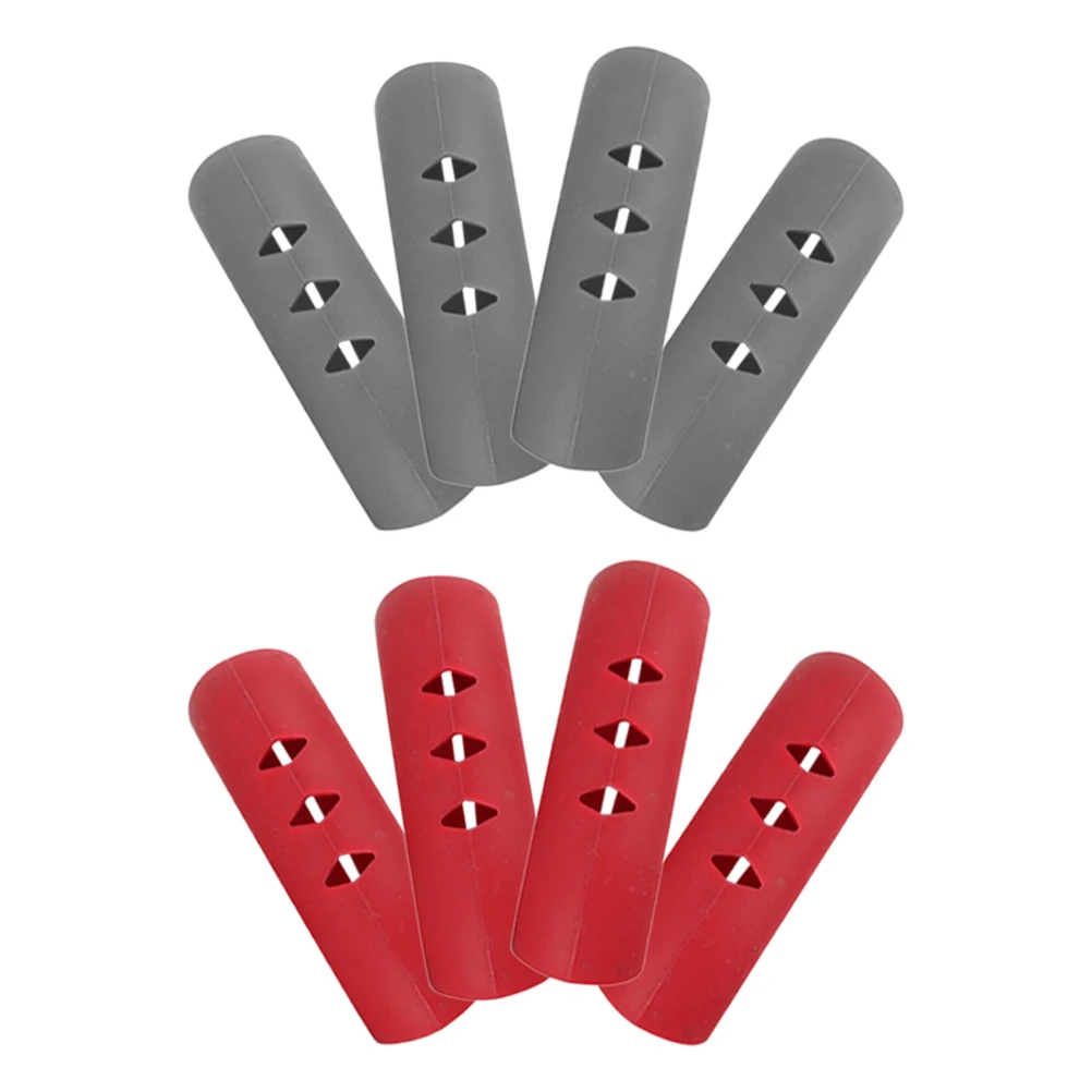 

8pcs Pot Ear Covers Heat Resistant Non Slip Silicone H Grips Kitchen Tools Insulation Cookware Easy Clean Fade Proof Oven