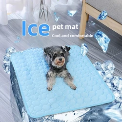 Cooling Mat for Dogs Cats - Self-Cooling Nylon Pad for Small To Large Breeds Summer Pet Accessory Breathable Dog Cooling Mat