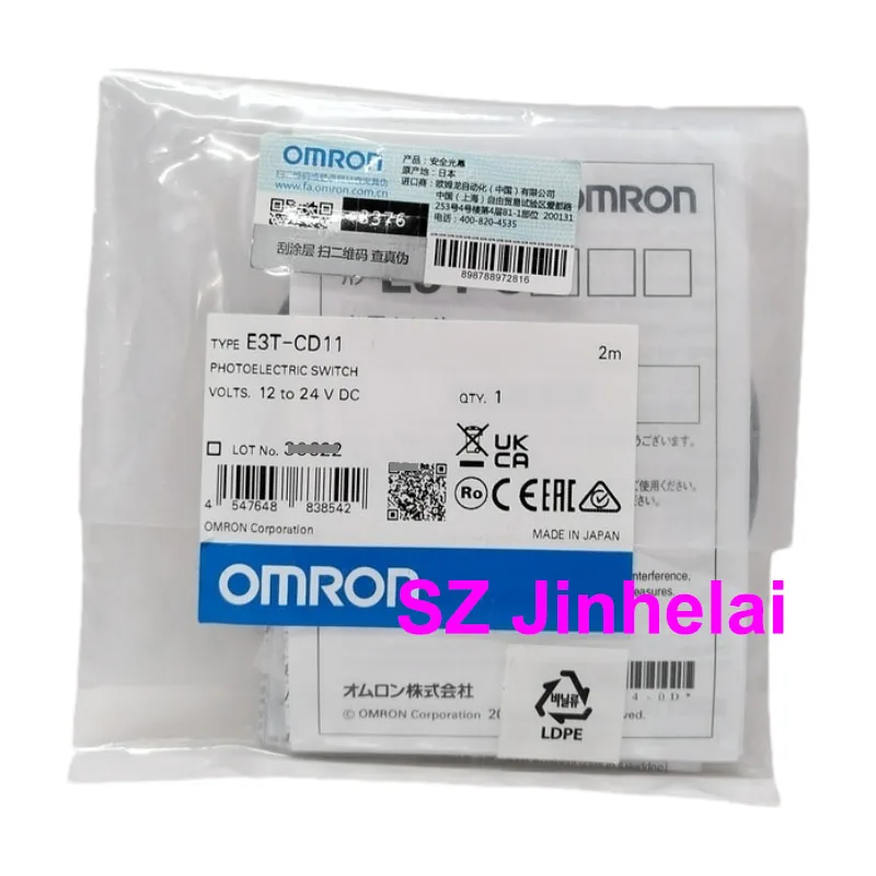 

Authentic Original Omron Cylindrical Photoelectric Sensor Switches E3T-CD11 E3T-CD13 E3T-CT12 E3T-CT14 2M