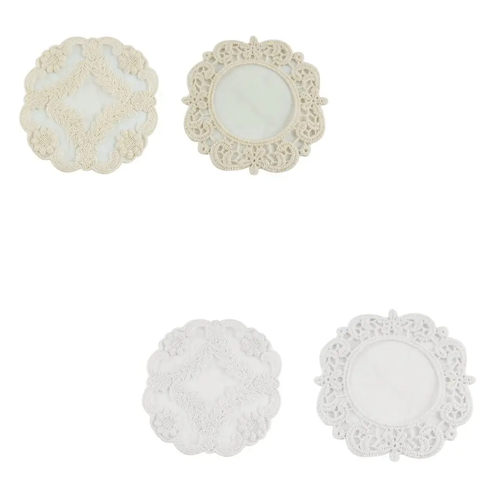 Napkin Lace Embroidered Coaster Party Wedding Home Decorations Photo Prop Table Cover European Style Anti-scald